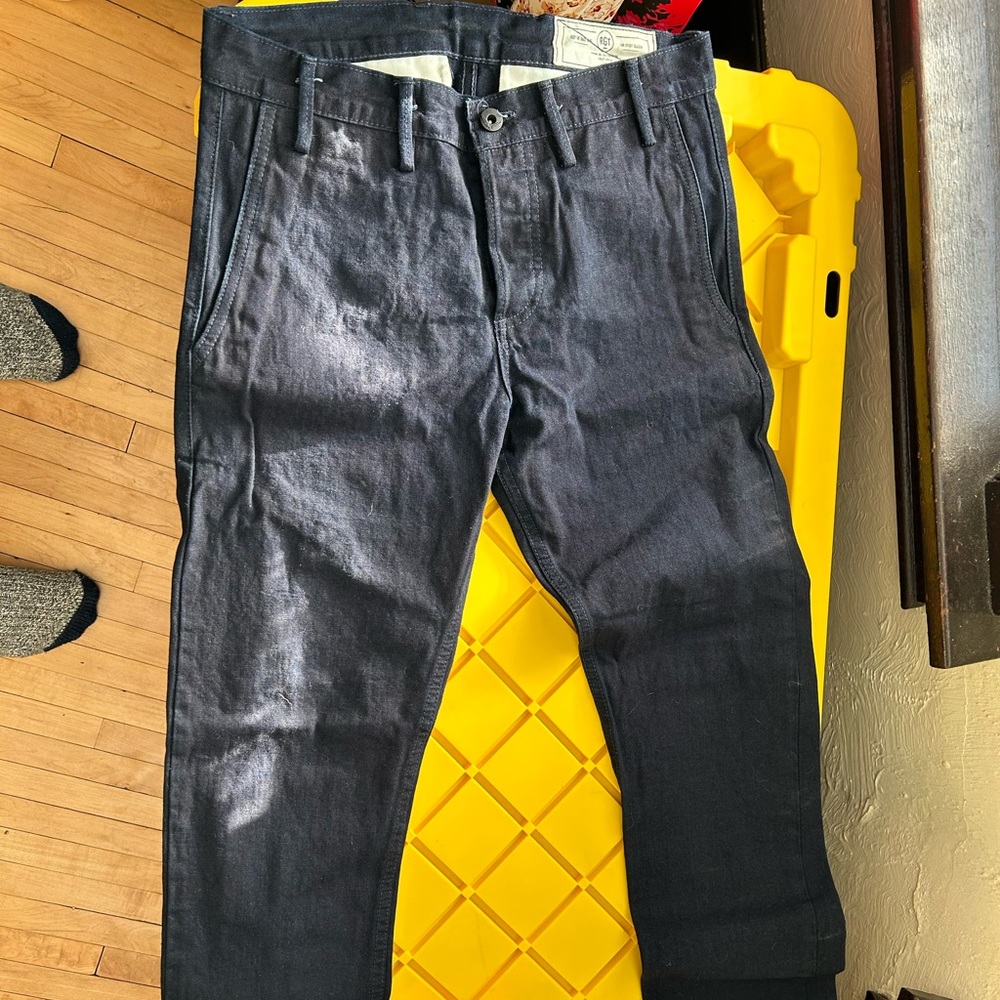 Rogue Territory Officer Trousers/Indigo Selvedge Canvas